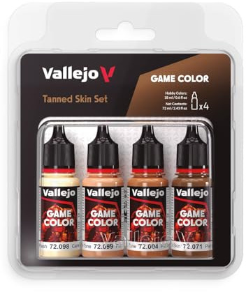 Vallejo AV Game Color Set - Tanned Skin Colors (x4)