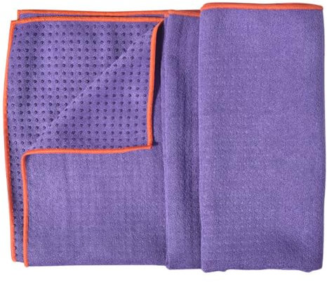 Morbuy Mikrofaser Hot Yoga Handtuch Yoga Mat 183x65cm rutschfest Fitnesstuch Weich Atmungsaktiv Antirutsch Yogatuch Gilt für Fitness Ausbildung (183x65cm,Lila)