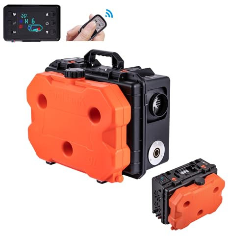 KATSU Riscaldatore Diesel 8KW 12V/24V/220V All-in-One, Riscaldamento da Parcheggio per Auto, Camion, Camper, con Display LCD e Telecomando