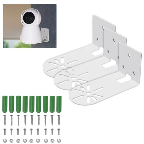 Azonelife 3 Stück L-Förmige Wand Deckenhalterung für Überwachungskamera | Kamera Überwachung Halterung Ständer Halter Zubehör für Sicherheitsüberwachungssysteme im Innen Außenbereich