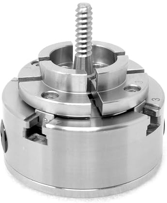 LUJIAYA Portabrocas for Trabajo de Madera, Plato Torno de Madera autocentrante de 4 Pulgadas, 5 Pulgadas, 4 mordazas, Rosca de Montaje de 4 Pulgadas, 1 -8TPI, M33x3.5 M40 * 2 con 4 mordazas