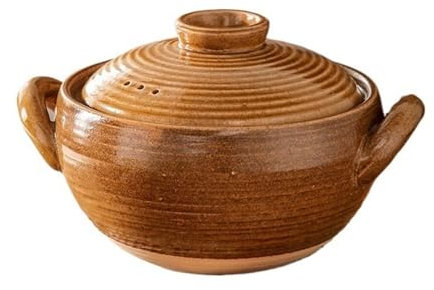 Zuppiera 2L/3L/5L Pentola di Argilla Zuppa di Famiglia Casseruola Porridge Stufato Pentola di Ceramica for Stufa A Gas Stufa Elettrica In Ceramica pentola con Coperchio Ciotola per Zuppa Multiuso da C