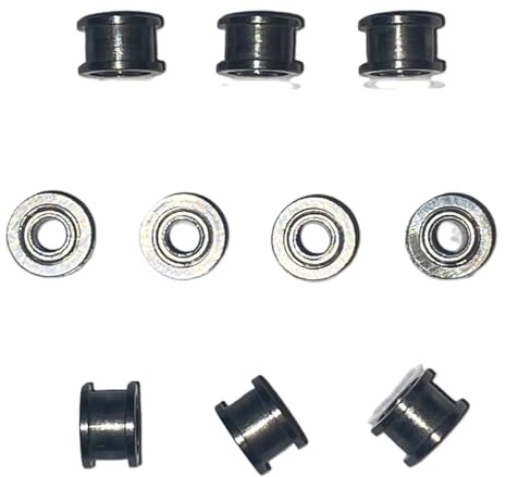 SSC Slot Car Ball Bearing Axle Bushes Compatible for Scalextric Slot Car Models, Most Cars Upgrade Spares Parts, Toy DIY Accessories Set of 10
