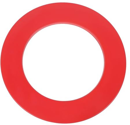 CDQL Dartscheiben-Wandschutz – PU-sichere Dart-Umrandung – Schwarzer oder Roter Ring, Stabiler Rand – Dartscheiben-Schutz – Einfach zu Verwenden – Als Zubehör (2)