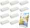 YFPOPONE 10 PCS Wooden Place Card Holders, White Menu Wooden Stand for Small Card, Display Name Photo Postcard Sign Holder, Table Sign Decorations for Restaurant, Party, Wedding, Office, Banquet