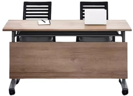 Konferenztisch (klappbar/Stabiler/Rollbarer) Mit Rollen, Rechteckiger Modularer Besprechungstisch, Klappbarer Schreibtisch, Schulungstisch, Klappschreibtisch, Mehrzwecktisch(55x16x30in(140x40x75cm))