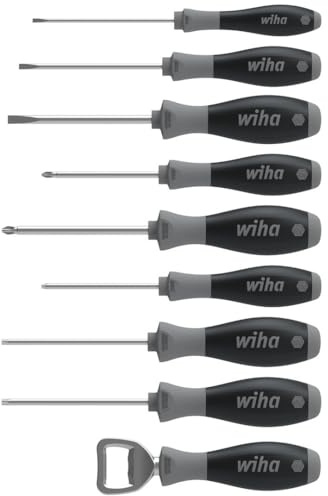 Wiha 85 Jahre Jubiläumsedition Schraubendreher Set 8,5-tlg limitiert (3xSchlitz, 2xPhillips, 3xTORX, 1xFlaschenöffner)