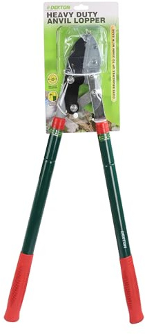 Dekton Heavy Duty Anvil Lopper, High-Performance Garden Pruning Tool with Sharp Anvil Blade | Long Handles for Maximum Leverage | Ideal for Cutting Thick Branches | Ergonomic Design for Comfort