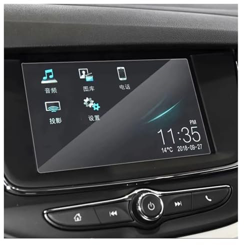 Navi Displayschutzfolie 7 8 Zoll Für Opel Für Crossland X 2017 2018 2019 2020 2021 Auto GPS Navigation Bildschirm Gehärtetes Glas Schutz Film GPS Schutzfolie(8 inch)