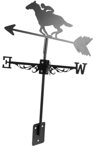 Gatuida Girouette Jardin Extérieur de Rétro Indicateur de Vent Durable pour Décoration de Cour et Jardin Outil de Mesure Météo Pratique pour Jardiniers et Amateurs de Plein Air