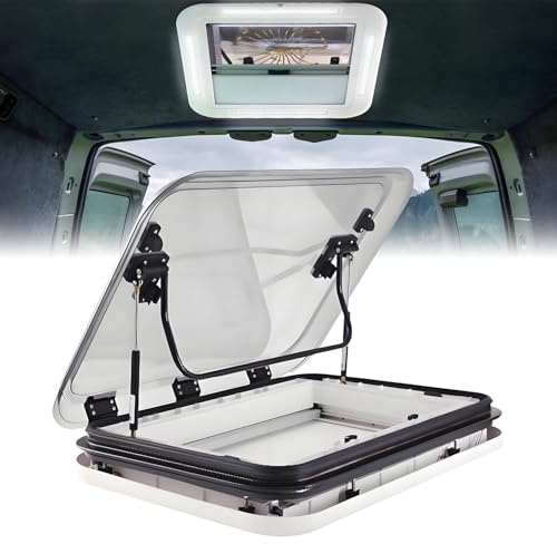 Lucernari a LED per finestre da Tetto per Camper, Kit di conversione per finestre da Tetto per roulotte, Camper, roulotte e furgoni camperizzati con Luce a LED 31.5x19.7lnch