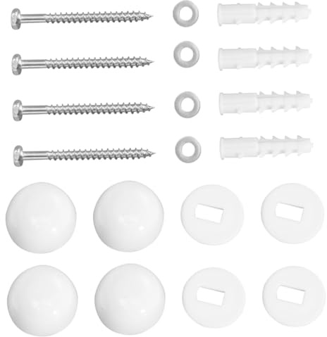 HAMPPLIES 2 set Bulloni per Fissaggio Wc e Accessori Fissaggio per Sedile Water Kit Montaggio Robusto e Facile da Installare per Sostituzione Rotte