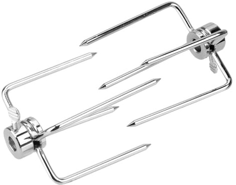 Grillzubehör Holzkohle-Hähnchengrill BBQ-Werkzeug Rotisserie Fleischgabel Rotisserie 2 Stück/Set Edelstahl-Grillgabeln