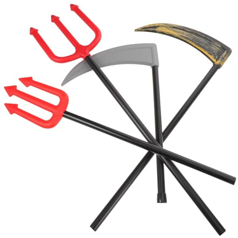 Hohopeti Lot De 4 Faux-Chaussures d'halloween Accessoires De Fête Décoration De Scène Accessoire De Canne