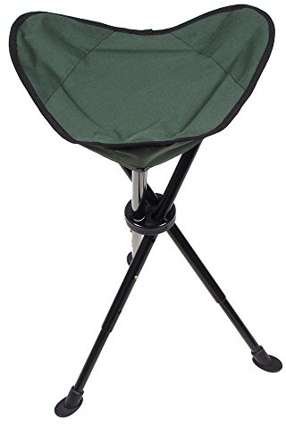 Teleskop Stativ faltbar Angeln Hocker Sitz Stuhl Mit Tragetasche Camping Oliv