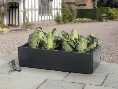 Garland Mini-Hochbeet, 98 x 25 x 25 cm, Schwarz