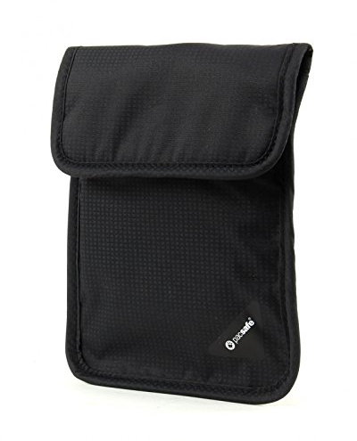 Pacsafe Coversafe X75 Anti-Theft RFID Blocking Neck Pouch Brustbeutel, 17 cm, Schwarz (Black 100)