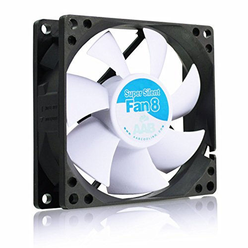 AABCOOLING Super Silent Fan 8 - leiser und effizienter 80 mm Gehäuselüfter mit 4 Anti-Vibrations-Pads, leiser Lüfter, 3D-Drucker, Kühler, Ventilator 12 V, 13,9 dB(A), 33 m³/h