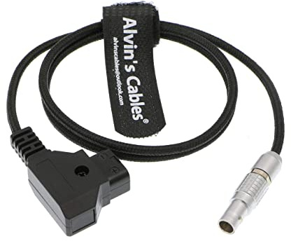 Alvin's Cables Flexible D-Tap to 2 Pin Stecker Stromkabel für SmallHD Monitor, Blackmagic Pyxis 6K, Z CAM E2, für DJI Ronin RS3, Teradek Bond, 60cm