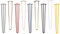 Natural Goods Berlin 4X Hairpin Leg Tisch-Beine | Tisch-Füße aus Metall | Hairpin Legs für DIY-Projekte wie Esstisch & Schreibtisch | Tisch-Bein 71cm hoch & 3-Streben | Antik-Roségold
