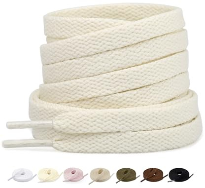 Stepace 2 par platt skosnören för sneakers 60 cm – 200 cm längd 18 färg skosnören