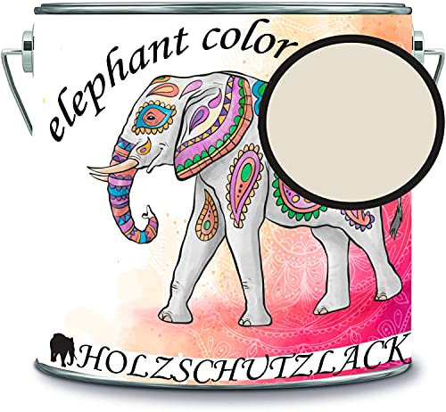 Vernice protettiva per legno per legno, resistente alle intemperie, protezione a lungo termine dagli agenti atmosferici, colore protettivo per legno RAL 1013, bianco perla, colore elefante