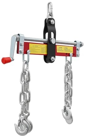 RibasuBB Balancierer Positionierer Motorkran Hebekran Traverse Kran Motorheber, 45 x 26,5 x 28,5 cm, 900 kg Tragfähigkeit, Motorkran Werkstattkran stabil