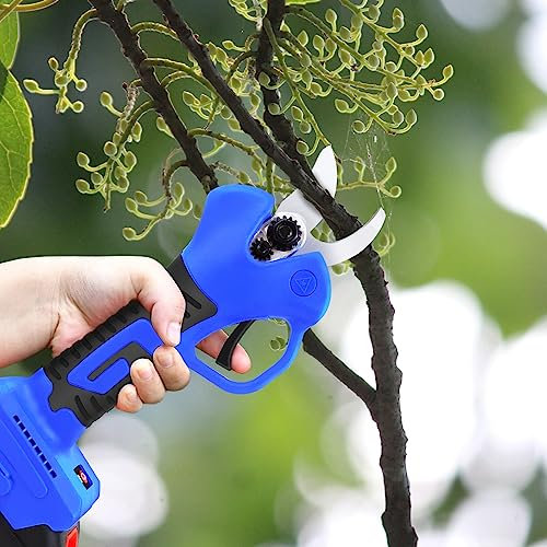 Pruner Shears Cordless Electric Secateurs Garden Branch Pruner 2 Batteries