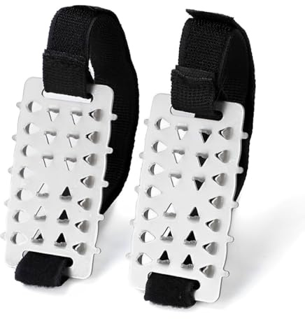 VYIBPDY Steigeisen für Bergschuhe mit 11 Zähne Verdickte Schuhkrallen aus Edelstahl Anti-Rutsch Schuhspikes für Wandern Trail Running Trekking Winter Outdoor Baby