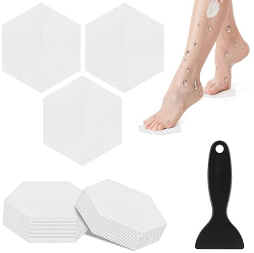 BetterJonny Anti Slip Bathtub Strips, 36 PCS Transparent Adhesive Shower Sticker for Bathtub Non-Slip Strip Stickers Anti Skid Tape Flooring Safety Tape Mat with Scraper for Bath Shower
