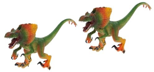 Vaguelly 2stücke Dinosaurier Modell Lebensechte Dekorative Dinosaurier-Figur Für Kindergeburtstagsfeiern Kreative Tischdekoration Und Ansprechend Für Spiel Und Lernzwecke Für Jungen Und