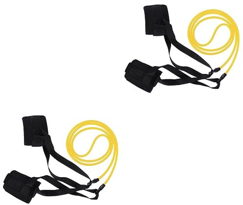 WHAMVOX 2-teiliges Set Neopren-schwimmwiderstandsgürtel 2 M Elastisches Seil Trainingsband Für Erwachsene Und Jungen Und Mädchen Pool-trainingsgerät Bequeme Knöchelschnalle