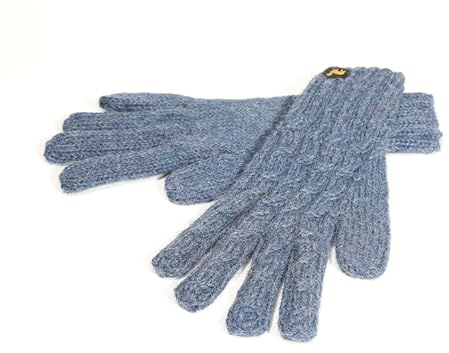 AlpacaOne 100% Alpaka Wolle Strickhandschuhe für Herren und Damen – Warme, Weiche & Atmungsaktive Zopfmuster Handschuhe, Nachhaltig für Kalte Tage