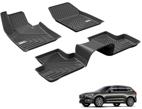 3W Golvmattor Passar för VOLVO XC60 2018-2026, Året Väder Hållbara Hundvänliga Thorex™ Bilmattor, Lättrengjorda Vattentäta Anti-slip Fotmattor, Volvo Biltillbehör