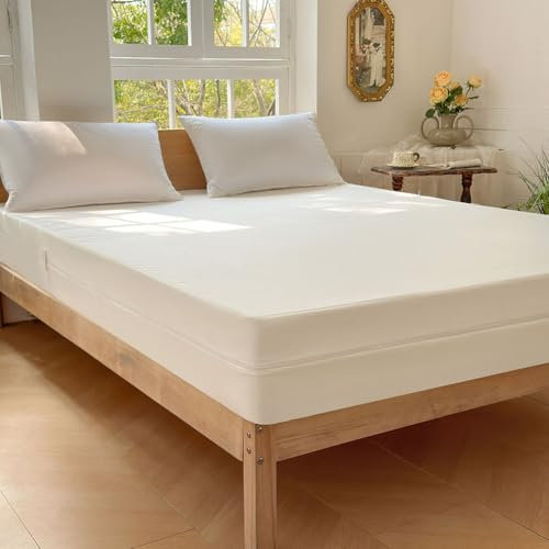 Milbenbezug Matratzen 90x200x20, Allergiker Matratzenbezug 90x200cm, Anti Milben Matratzenbezug, Encasing mit Reißverschluss, Encasing matratzenbezug