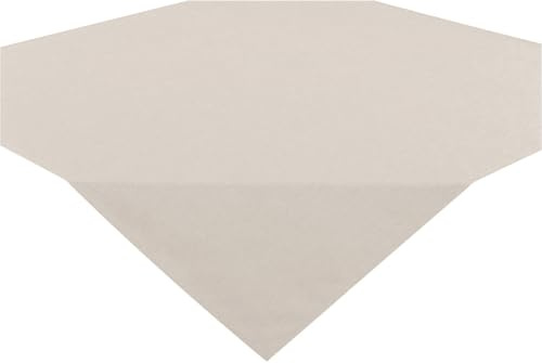Tischdecke Wien Home, Moderne und fleckabweisende Mitteldecke für das ganze Jahr, beige sandgrau, 85x85 cm