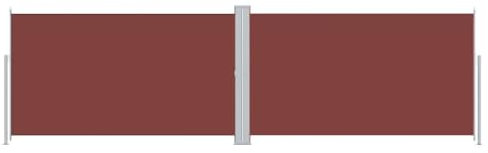 JHQHSM Tenda da Sole Laterale Retrattile, Tenda da sole per esterno Tenda a Scorrimento per terrazza Copertura Privacy Balcone Paravento esterno Adatto per Patio Piscina Balconi Marrone 200x600 cm