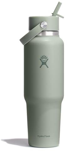 Hydro Flask Reiseflasche mit breitem Flex-Trinkhalm, 1,2 l, Agave