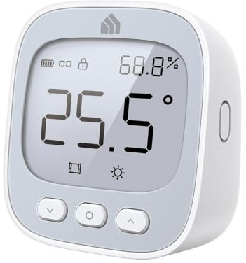 TP-Link Kasa KE110 temperature and humidity sensor, control individual or multiple Kasa radiator thermostats, must be used with Kasa KE100 kit hub