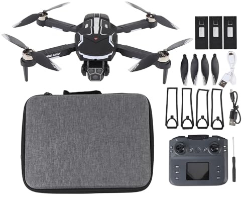 Bewinner 8K GPS -Drohne mit Dual -HD -Kameras, Intelligenter Hindernisvermeidung, 2 Km FPV -Getriebe, Bürstenloser Motor -RC -Quadcopter für Erwachsene mit (3 Batterien)