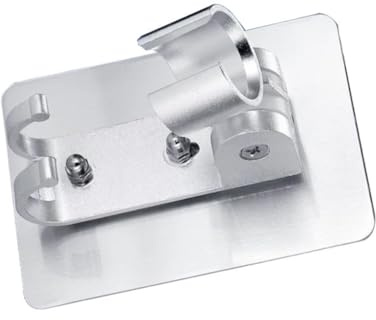 SEWACC Support De Douche Sans Perçage Base De Pommeau Ajustable Support De Bras De Douche Aluminium Spatial