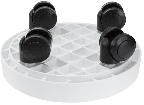 Veemoon Plateau pour Pot de Fleurs Rond 22 Cm en Résine Épaisse Blanche, sous-Plat D'intérieur et D'extérieur, Bac à Eau Anti-Fuite pour Plantes et Jardinières, Modèle Plusieurs Styles