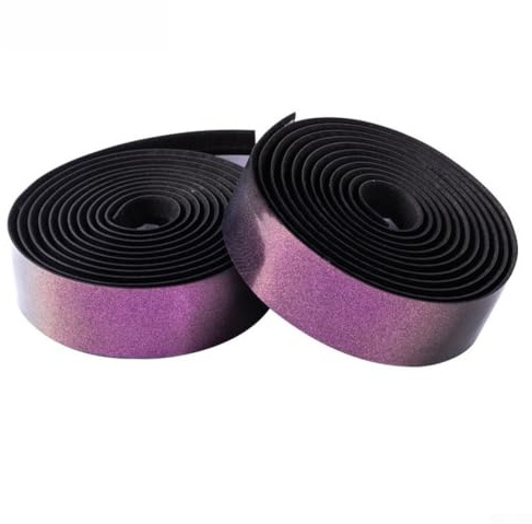 Dynamic Color Flow Lenkerband für Aurora Associated Bikes, optimiert für Rennrad- und Mountainbike-Agilität, mit 2150 mm verstellbarer Abdeckung, Violett