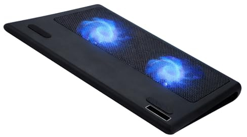 Obotsnoi Silents Operations - Almohadilla de refrigeración para portátil de 12 a 16 pulgadas, base antideslizante, altura ajustable, doble puerto USB que garantiza una refrigeración estable
