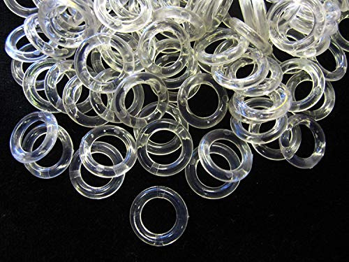 250 Clear Roman Blind Rings - Superior UV Resistant 13mm Polycarbonate sew on Ring