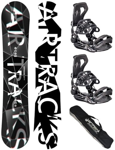 AIRTRACKS Snowboard Set/Pack/Planche REFRACTIONS Game Wide 159CM+Fixations Master L+SB Sac/Neuf