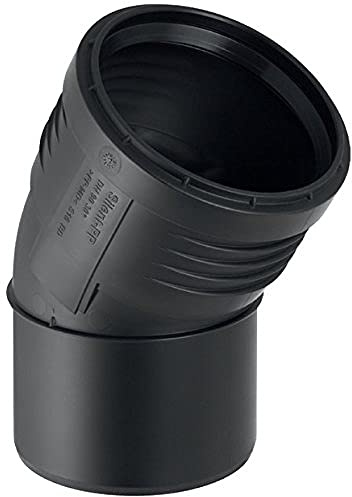 Geberit 390221141 Bogen Silent-PP mit Muffe, 30 Grad DN 50