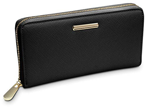 TRAVANDO Geldbörse Damen mit RFID Schutz „Venice“ - Geldbeutel groß, Portemonnaie lang, Portmonee, Brieftasche, Damengeldbeutel, Damenbörse, Damengeldbörse, Damenportemonnaie, Wallet Geschenk