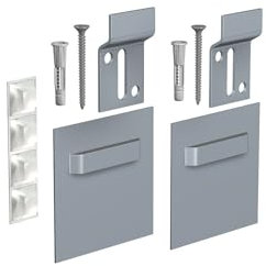 DECOHO - Kit 4 kg fixation Miroir/dibond - Gris