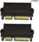 QiCheng&LYS SAS 22 Broches vers 7 Broches + 15 Broches Disque Dur SATA Raid Adaptateur avec Port d'alimentation 15 Broches, (2 PCS)